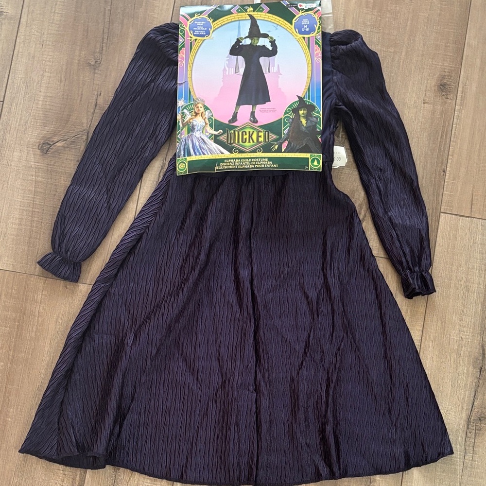 New- Medium (7-8) Wicked “Elphaba” Kids Costume